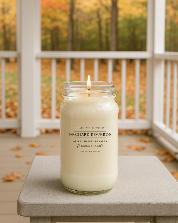 16 oz Farmhouse Jar Soy Candle | Seasonal & Classic Scents