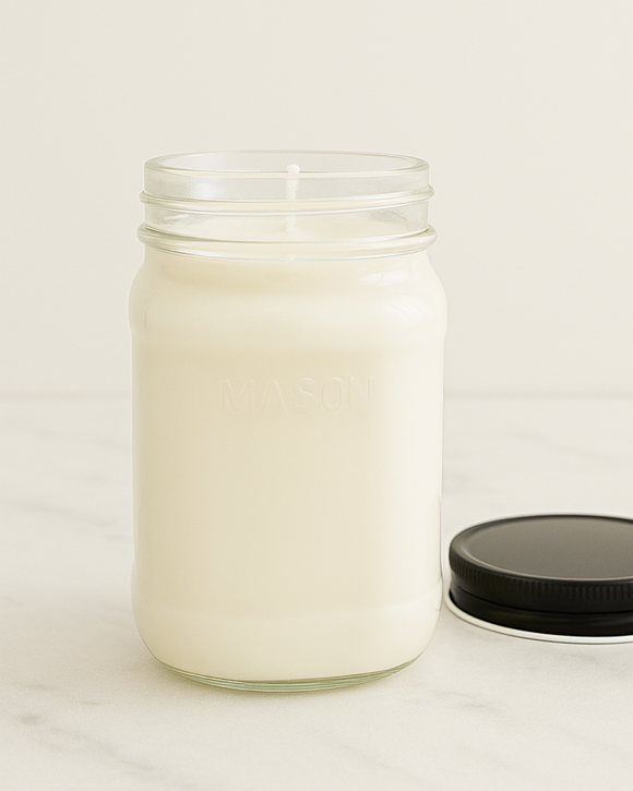 16 oz Farmhouse Jar Soy Candle | Seasonal & Classic Scents