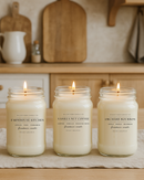 16 oz Farmhouse Jar Soy Candle | Seasonal & Classic Scents-3
