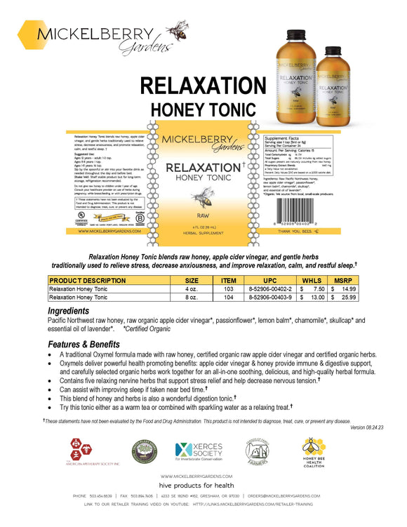 Relaxation Honey Tonic
