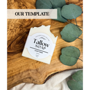 White Label Tallow Soap: Square / Blank / Frankincense + Myrrh-7