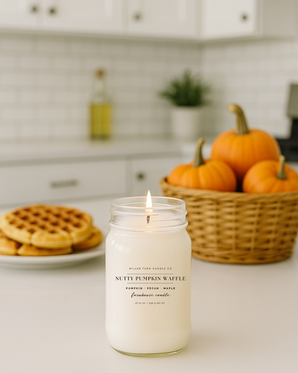 16 oz Farmhouse Jar Soy Candle | Seasonal & Classic Scents