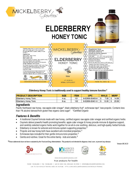Elderberry Honey Tonic