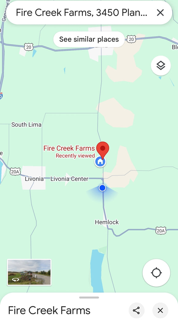 Directions to Fire Creek Farms